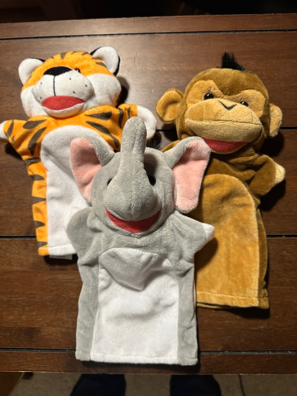 Melissa & Doug Yellow and Orange Plush Puppet Tag Visible